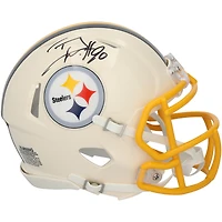 Mini-casque Riddell Retro Speed ​​autographié par T.J. Watt des Steelers de Pittsburgh