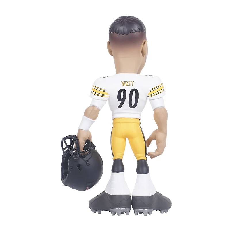 Figurine en vinyle GameChanger de 6 pouces de la série 5 des Pittsburgh Steelers de T.J. Watt - Recherchez des variantes de couleurs unies rares