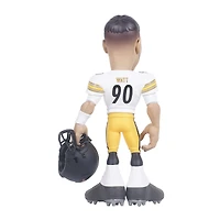 Figurine en vinyle GameChanger de 6 pouces de la série 5 des Pittsburgh Steelers de T.J. Watt - Recherchez des variantes de couleurs unies rares