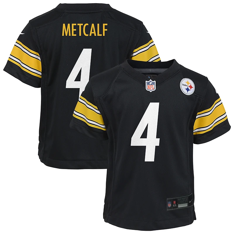 Maillot de match Nike D.K. Metcalf noir pour tout-petit des Steelers Pittsburgh