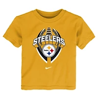 T-shirt Nike Gold Icon Legend des Pittsburgh Steelers pour tout-petit
