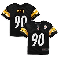 Nike T.J. pour tout-petits Maillot de match des Steelers Pittsburgh noir Watt
