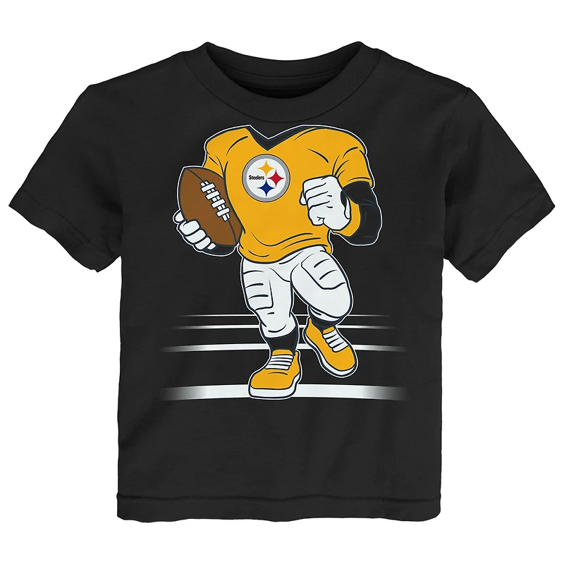 Toddler Outerstuff Black Pittsburgh Steelers Game Fit T-Shirt
