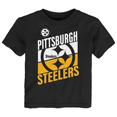 Toddler Outerstuff Black Pittsburgh Steelers Teamwork T-Shirt