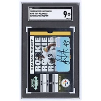 Troy Polamalu Pittsburgh Steelers Autographié 2003 Playoff Contenders Autographe #190 #928/989 SGC Authentifié 9 Carte Rookie