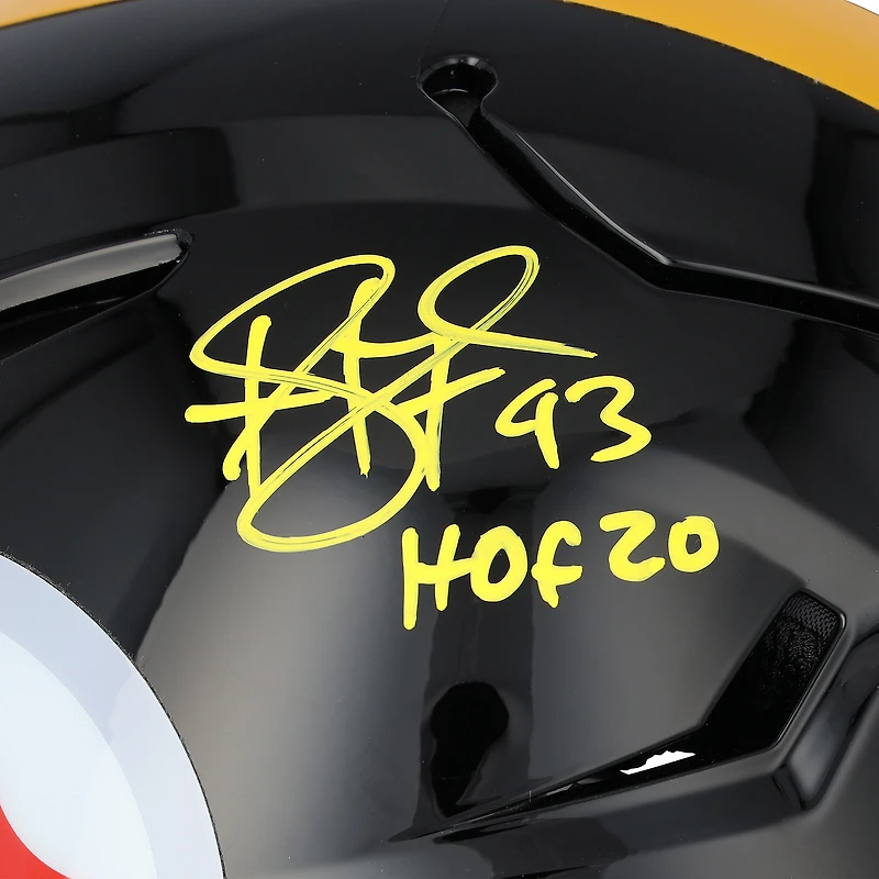 Troy Polamalu Pittsburgh Steelers Autographed Riddell Speed Flex Authentic Helmet with "HOF 20" Inscription