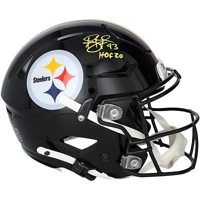 Troy Polamalu Pittsburgh Steelers Autographed Riddell Speed Flex Authentic Helmet with "HOF 20" Inscription