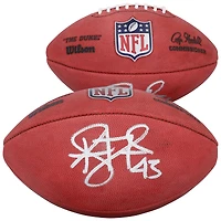Ballon de football Wilson Duke en couleur, autographié par Troy Polamalu des Steelers de Pittsburgh