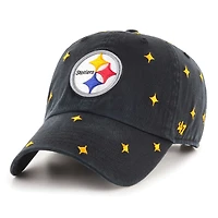 Casquette unisexe '47 Black Pittsburgh Steelers Confetti Clean Up réglable