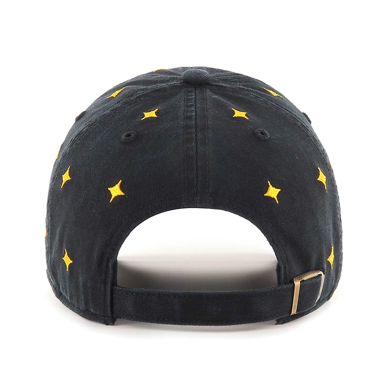 Unisex '47 Black Pittsburgh Steelers Confetti Clean Up Adjustable Hat