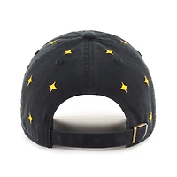 Unisex '47 Black Pittsburgh Steelers Confetti Clean Up Adjustable Hat