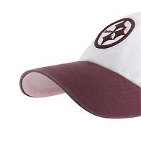 Casquette unisexe ajustable Pittsburgh Steelers « Love Letter Clean Up » couleur pierre/bordeaux