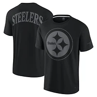 T-shirt unisexe Fanatics noir emblématique des Pittsburgh Steelers Elements