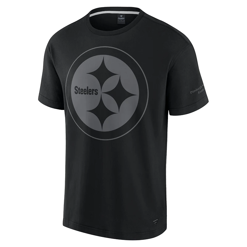 T-shirt unisexe Fanatics noir emblématique des Pittsburgh Steelers Elements