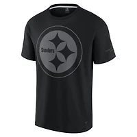 T-shirt unisexe Fanatics noir emblématique des Pittsburgh Steelers Elements