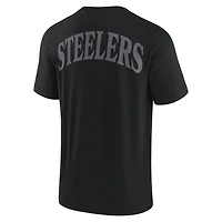 T-shirt unisexe Fanatics noir emblématique des Pittsburgh Steelers Elements