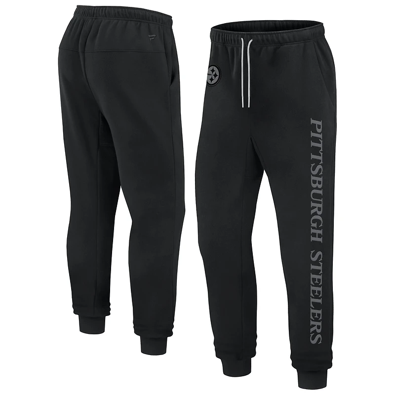 Pantalon de jogging unisexe en polaire noir Fanatics Pittsburgh Steelers Elements Phenom