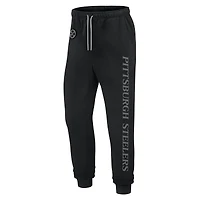 Pantalon de jogging unisexe en polaire noir Fanatics Pittsburgh Steelers Elements Phenom