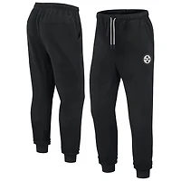 Pantalon de jogging unisexe Fanatics Pittsburgh Steelers Elements en polaire super doux noir
