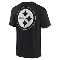 T-shirt unisexe Fanatics noir Pittsburgh Steelers Signature Elements