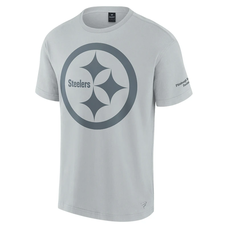 T-shirt unisexe Fanatics gris emblématique des Pittsburgh Steelers Elements