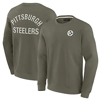 Sweat-shirt unisexe Fanatics Olive Pittsburgh Steelers Elements ultra doux