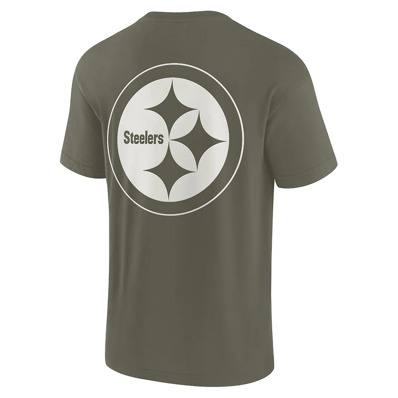 T-shirt unisexe Fanatics Olive Pittsburgh Steelers Elements super doux à manches courtes