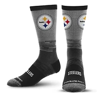 Chaussettes unisexes pour pieds nus ton sur ton de l'équipe des Pittsburgh Steelers