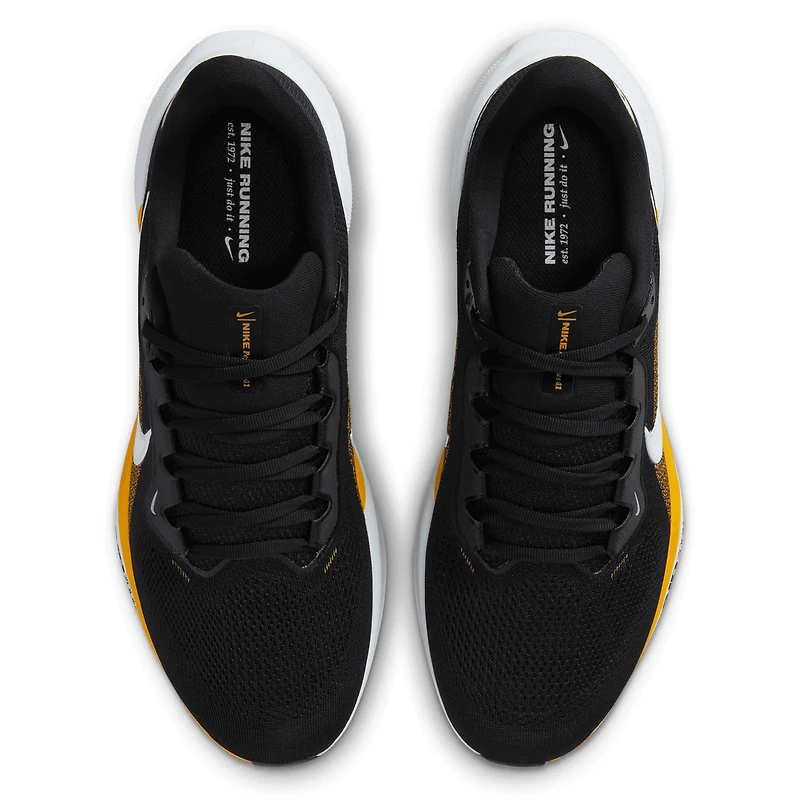Baskets unisexes Nike Air Zoom Pegasus 41 noires des Pittsburgh Steelers