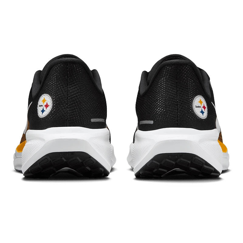 Baskets unisexes Nike Air Zoom Pegasus 41 noires des Pittsburgh Steelers