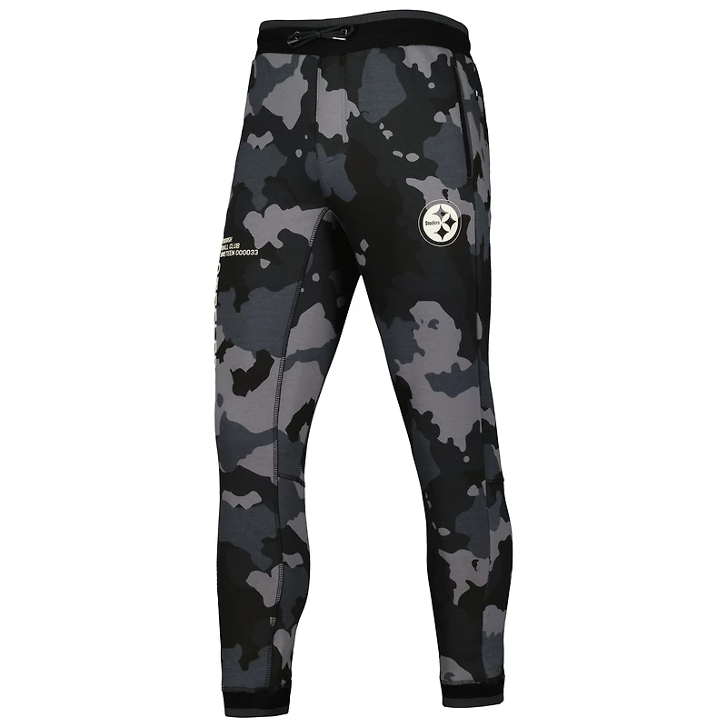 Pantalon de jogging camo unisexe The Wild Collective Pittsburgh Steelers noir