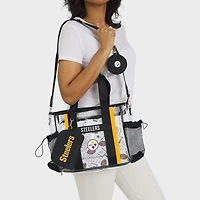 WEAR by Erin Andrews Pittsburgh Steelers Clear Stadium Baby Bag