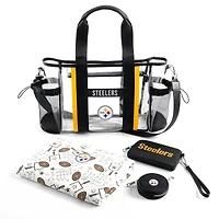 WEAR by Erin Andrews Pittsburgh Steelers Clear Stadium Baby Bag