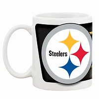 White Pittsburgh Steelers 11oz. Sublimated Coffee Mug