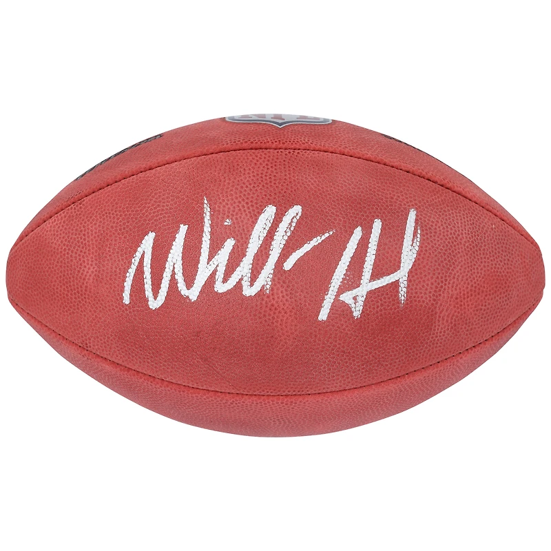 Ballon de football Wilson Duke en couleur autographié par Will Howard des Pittsburgh Steelers