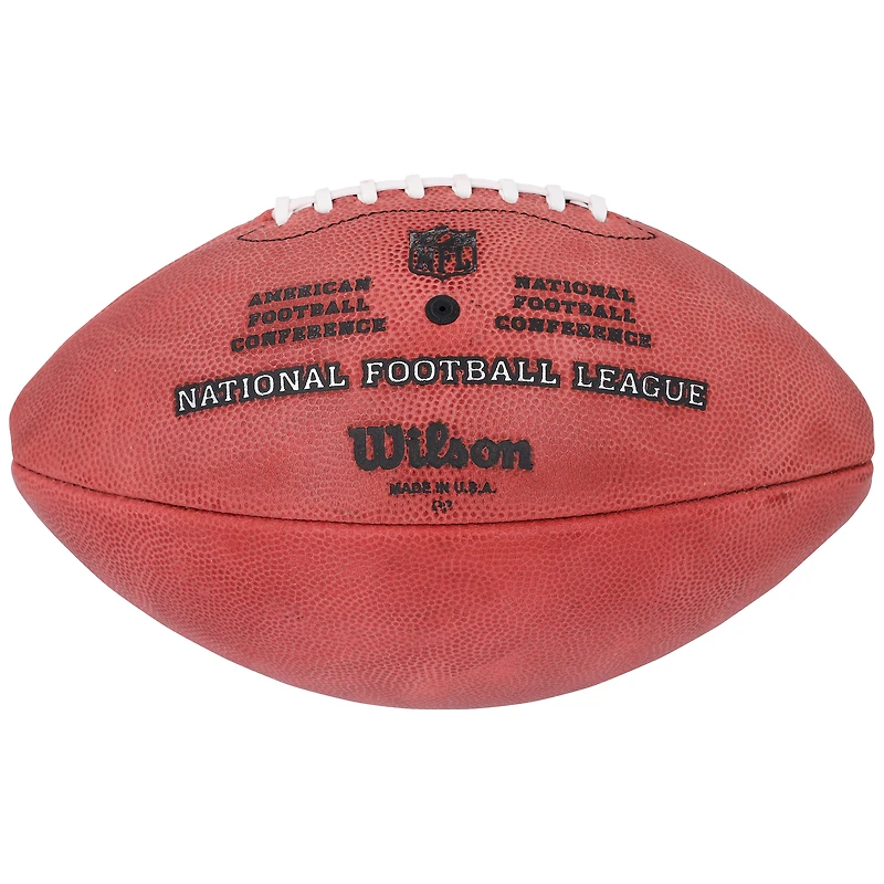 Ballon de football Wilson Duke en couleur autographié par Will Howard des Pittsburgh Steelers
