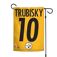 Drapeau de jardin double face WinCraft Mitchell Trubisky Pittsburgh Steelers 30,5 x 45,7 cm