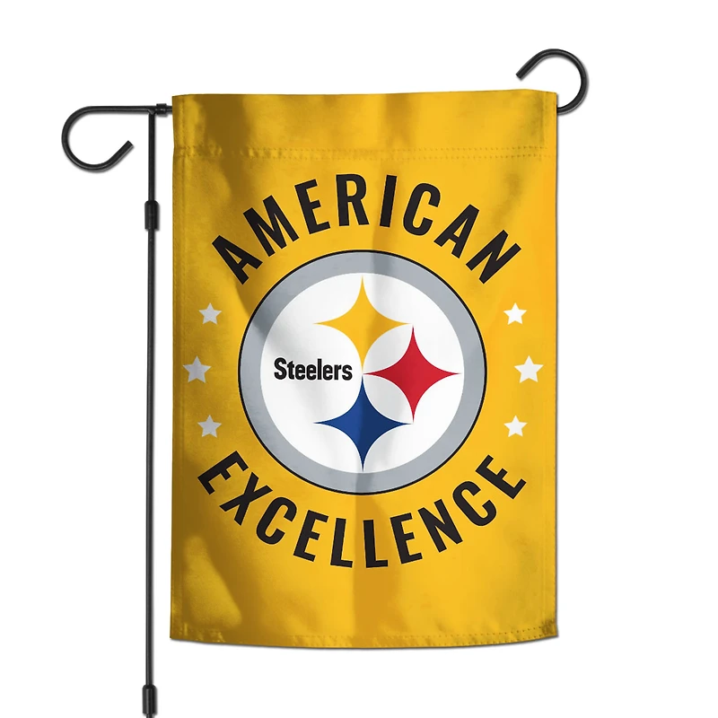WinCraft Pittsburgh Steelers 12" x 18" Double-Sided America 250 Garden Flag