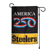 WinCraft Pittsburgh Steelers 12" x 18" Double-Sided America 250 Garden Flag
