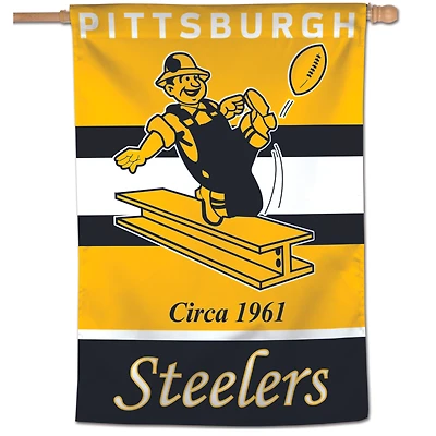 WinCraft Pittsburgh Steelers 28" x 40" Retro Single-Sided Vertical Banner