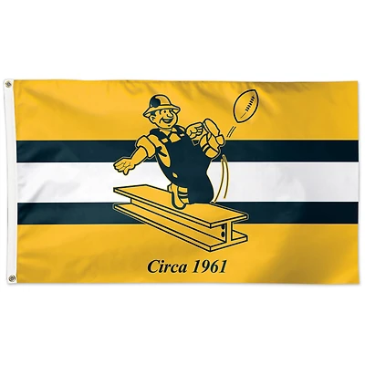 WinCraft Pittsburgh Steelers Drapeau unilatéral avec logo historique 3 pi x 5 pi