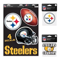 WinCraft Pittsburgh Steelers Decal Variety Pack