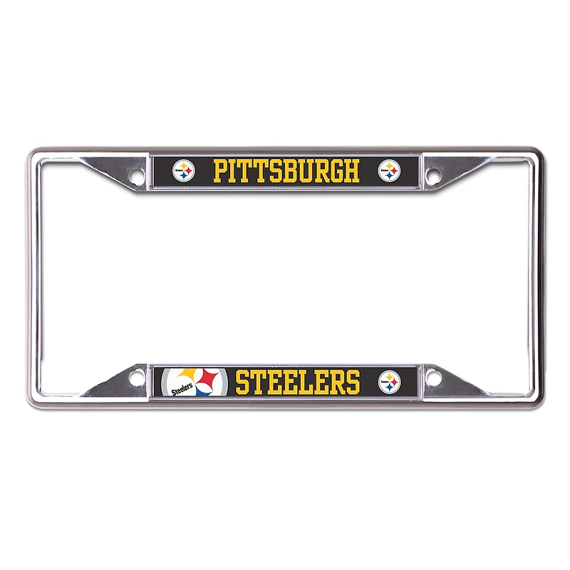 Cadre de plaque d'immatriculation en métal WinCraft Pittsburgh Steelers