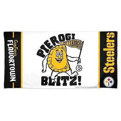 WinCraft Pittsburgh Steelers NFL x Guy Fieri's Flavortown Serviette de plage Spectra 30" x 60"