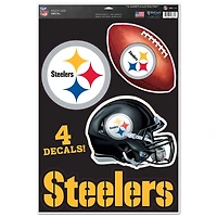WinCraft Pittsburgh Steelers #1 Fan 11"x 17" Feuille de décalcomanies multi-usages