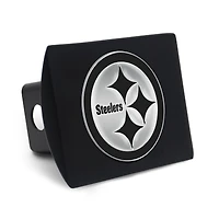Housse d'attelage WinCraft Premium en métal chromé avec logo des Pittsburgh Steelers