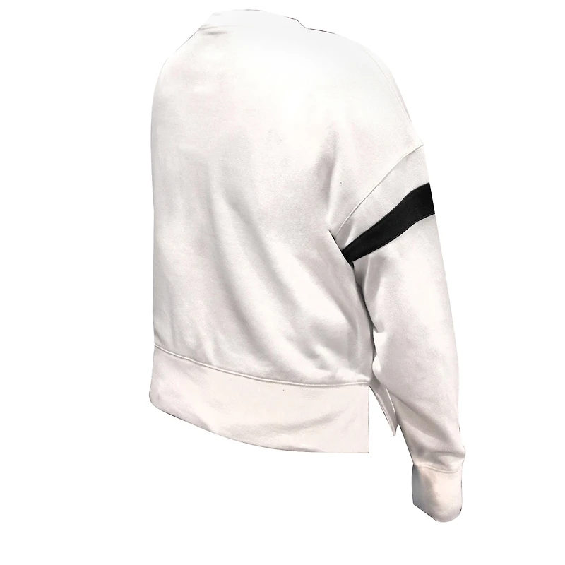 Sweat-shirt en polaire grande taille blanc Fanatics pour femmes des Pittsburgh Steelers