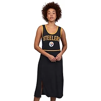Robe longue noire G-III 4Her par Carl Banks pour femme des Pittsburgh Steelers Center Field