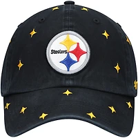 Casquette réglable '47 Pittsburgh Steelers Confetti Clean Up pour femme, noir/or