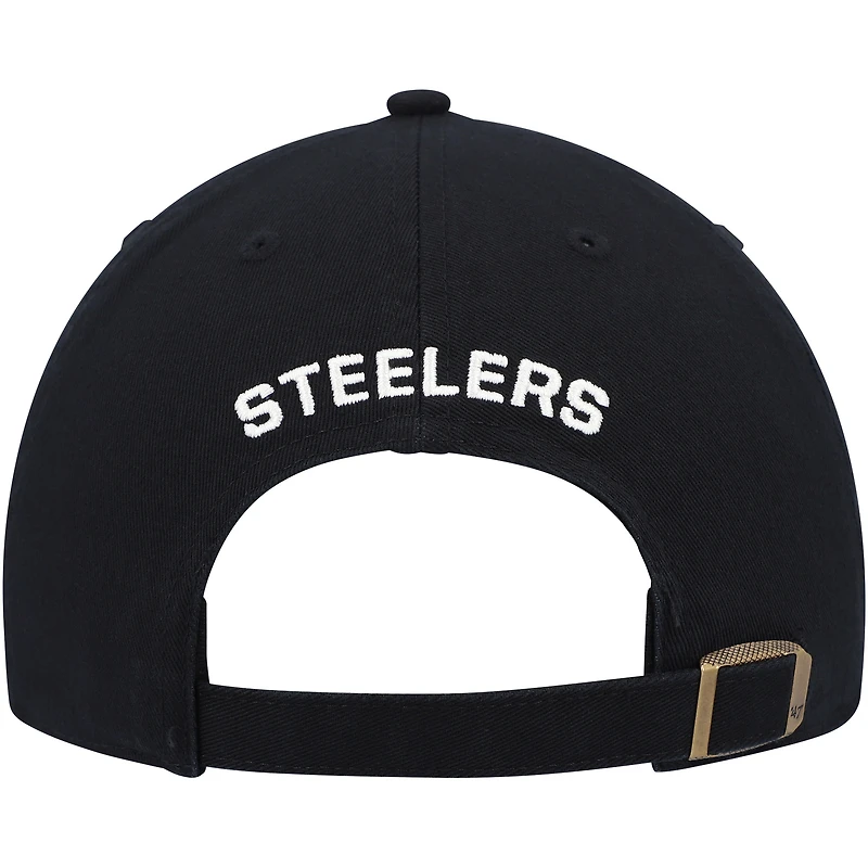 Casquette ajustable Finley Clean Up des Pittsburgh Steelers '47 pour femme, noire